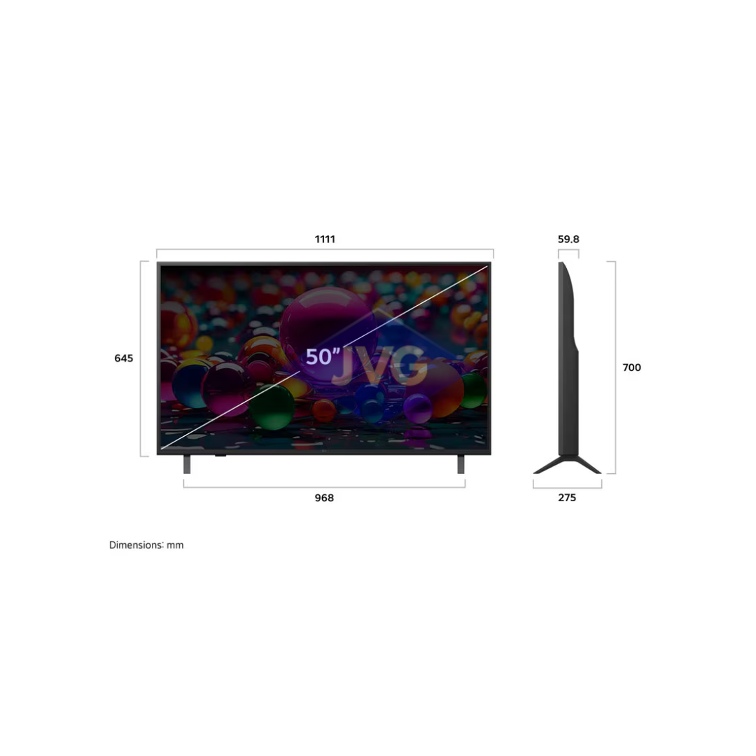 TV SMART LG 4K UHD AI 50" THINQ AI NEGRO - 50UA8000PSB