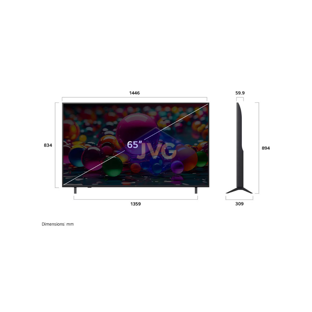 TV SMART LG 4K UHD AI 65" THINQ AI NEGRO - 65UA7500PSA