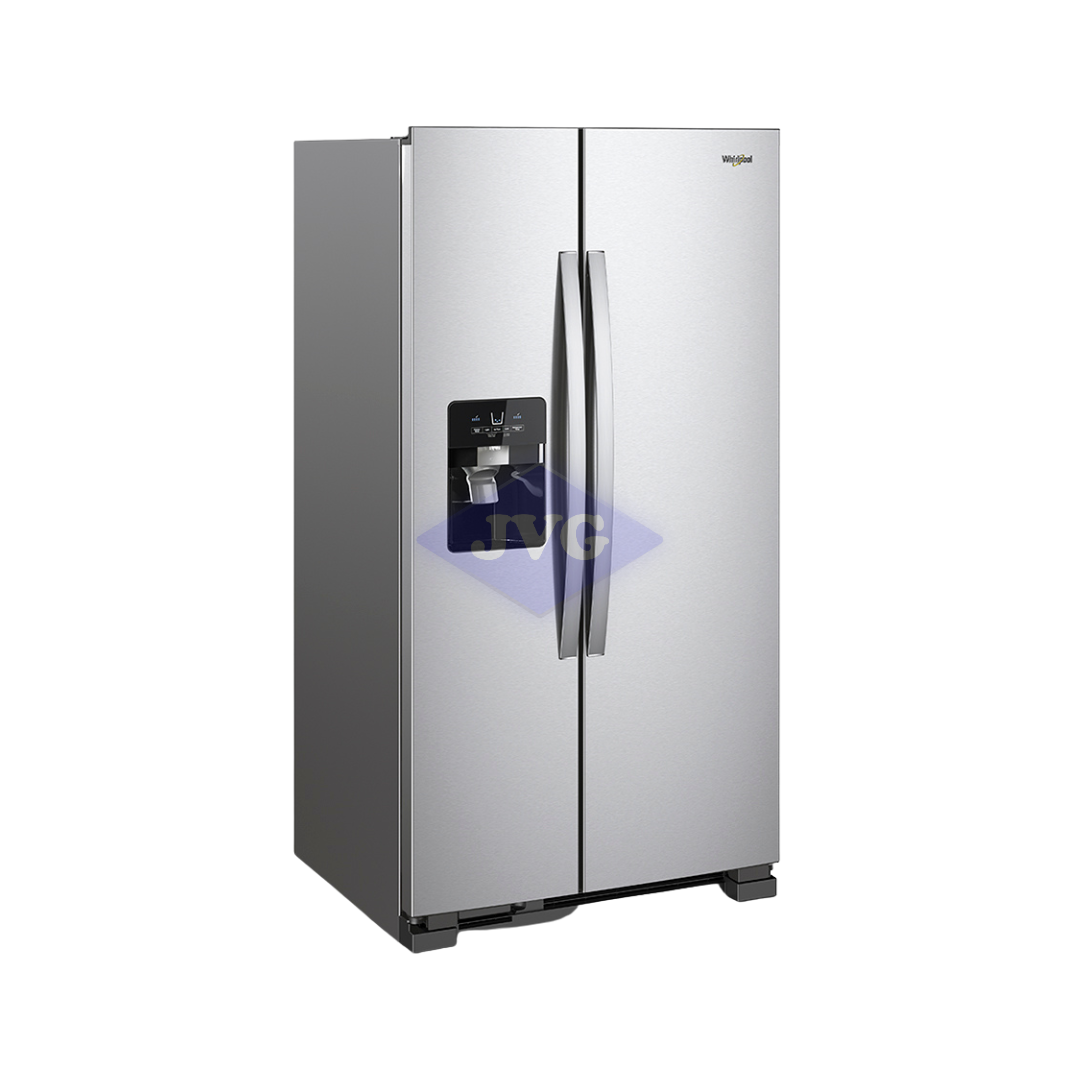 NEVERA SIDE BY SIDE WHIRLPOOL CON DISPENSADOR 21' ACERO - 7WRS21SDHM