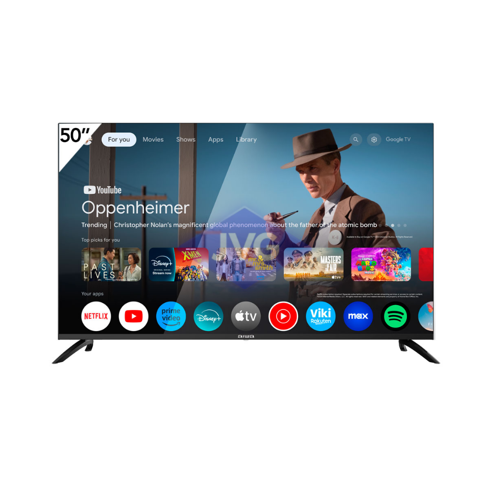 TELEVISOR SMART AIWA 4K ULTRA HD QLED 50" NEGRO - AW50B4Q