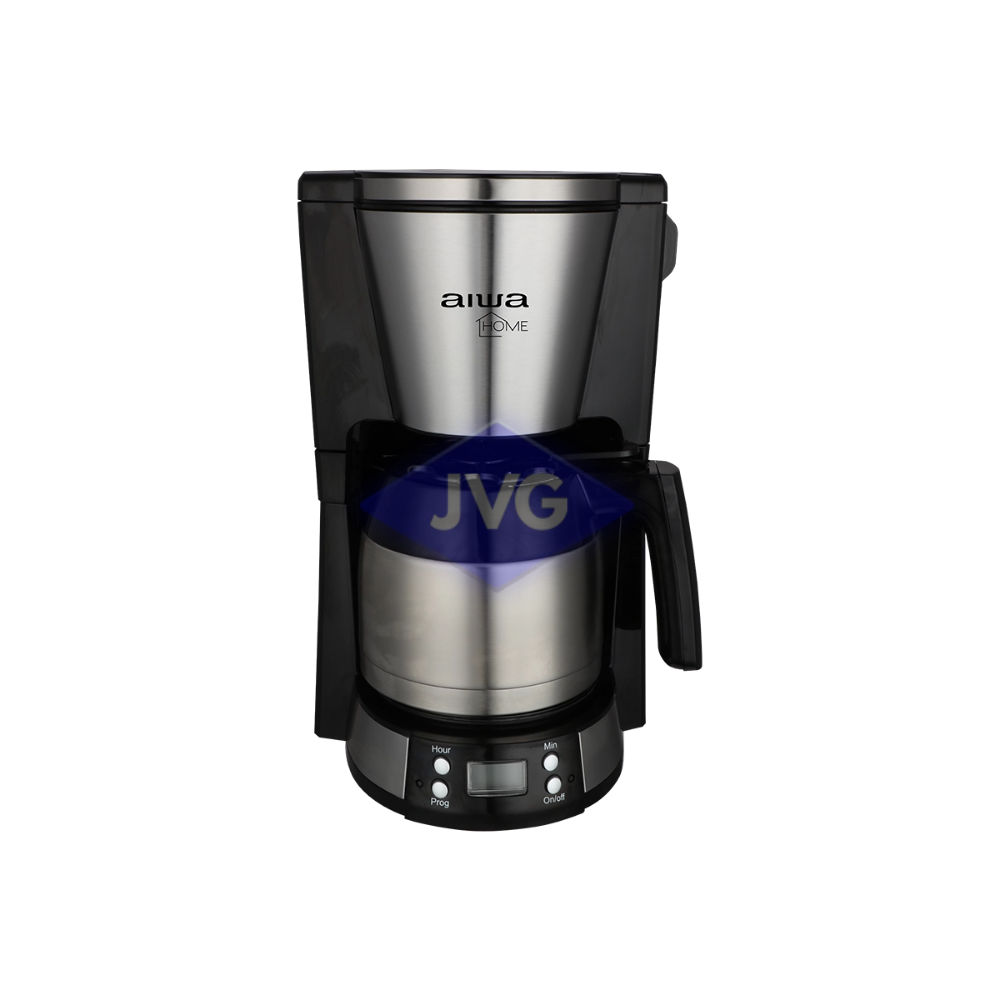 CAFETERA ELÉCTRICA AIWA 8 TAZAS JARRA TÉRMICA NEGRO - AWHCMDSS1001