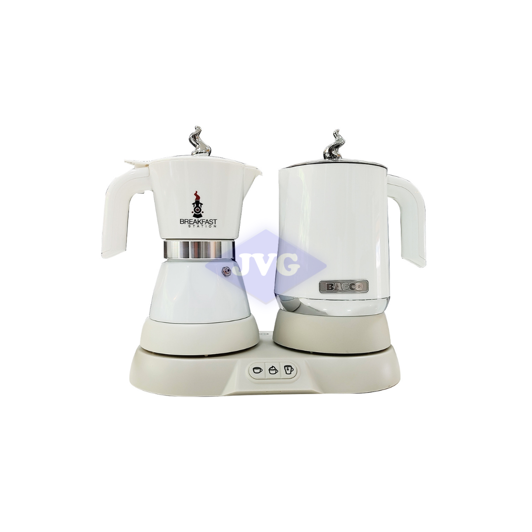 CAFETERA Y LECHERA BACCO BLANCA - BBSW