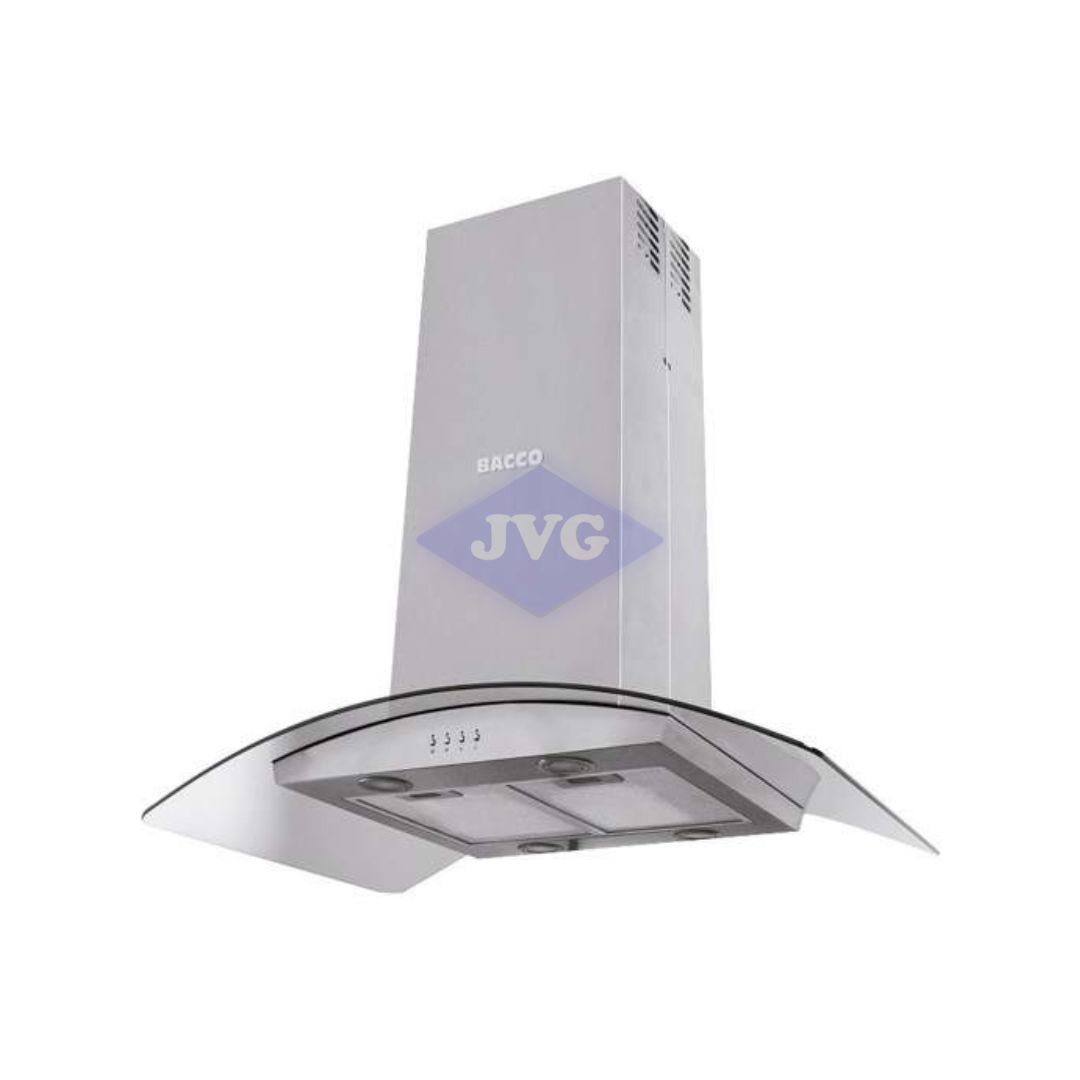 CAMPANA BACCO 90CM ISLA ACERO RIO - BCIVR90S