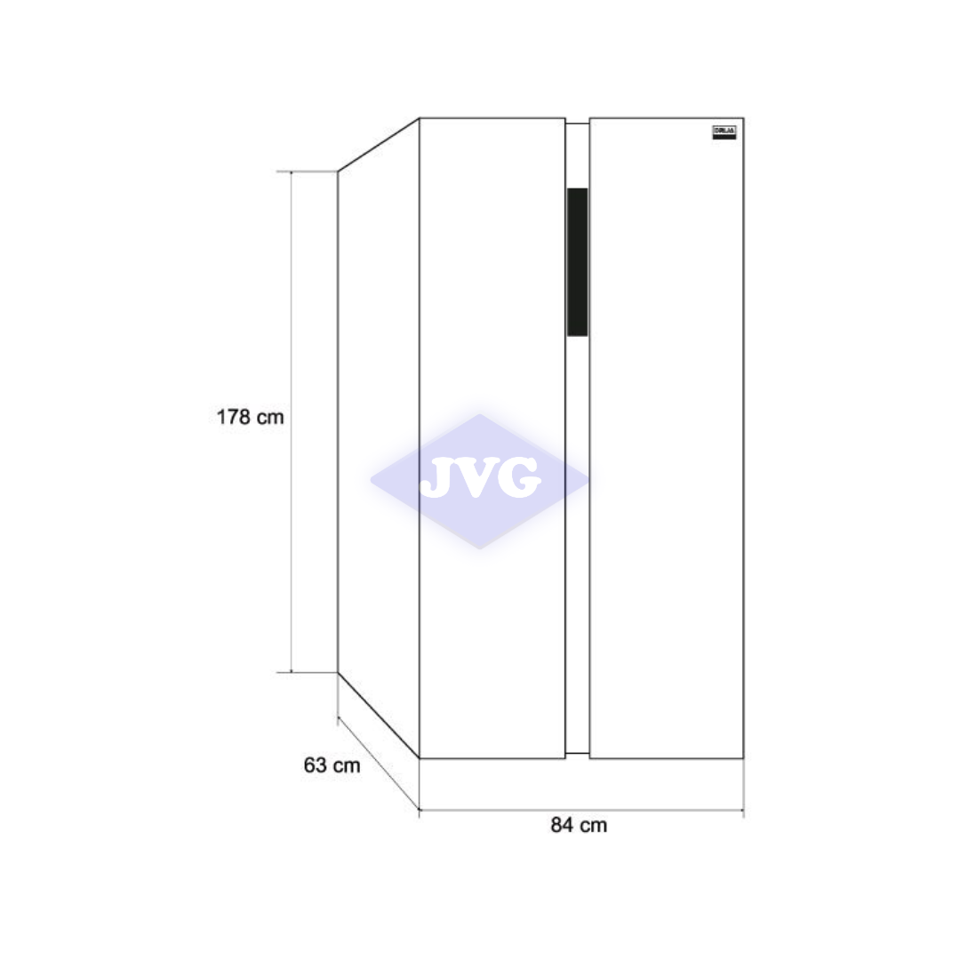 NEVERA DRIJA SXS TIPO ESPEJO 4 CU FT NEGRO 15. - BLACK