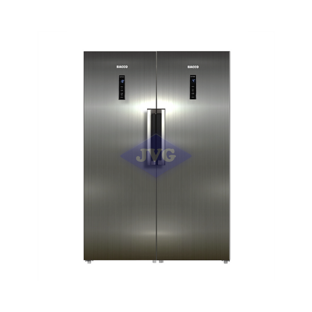 NEVERA BACCO C/DISPLAY LED 359 L ACERO - BN12S