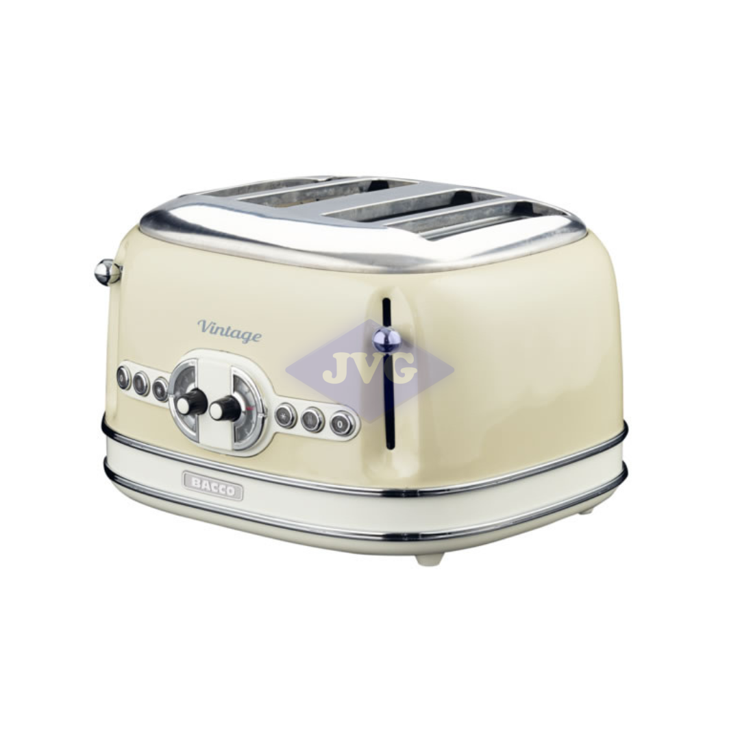 TOSTADORA BACCO 4 REBANADAS 6 NIVELES BEIGE VINTAGE - BTV4PBE