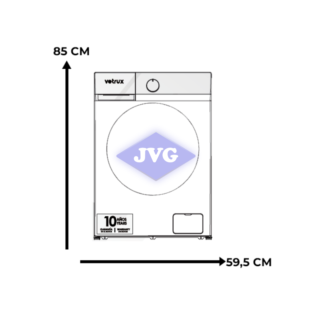 LAVASECA ELÉCTRICA VETRUX 12 KG 220V PLATEADO – CYCLONE12PRO