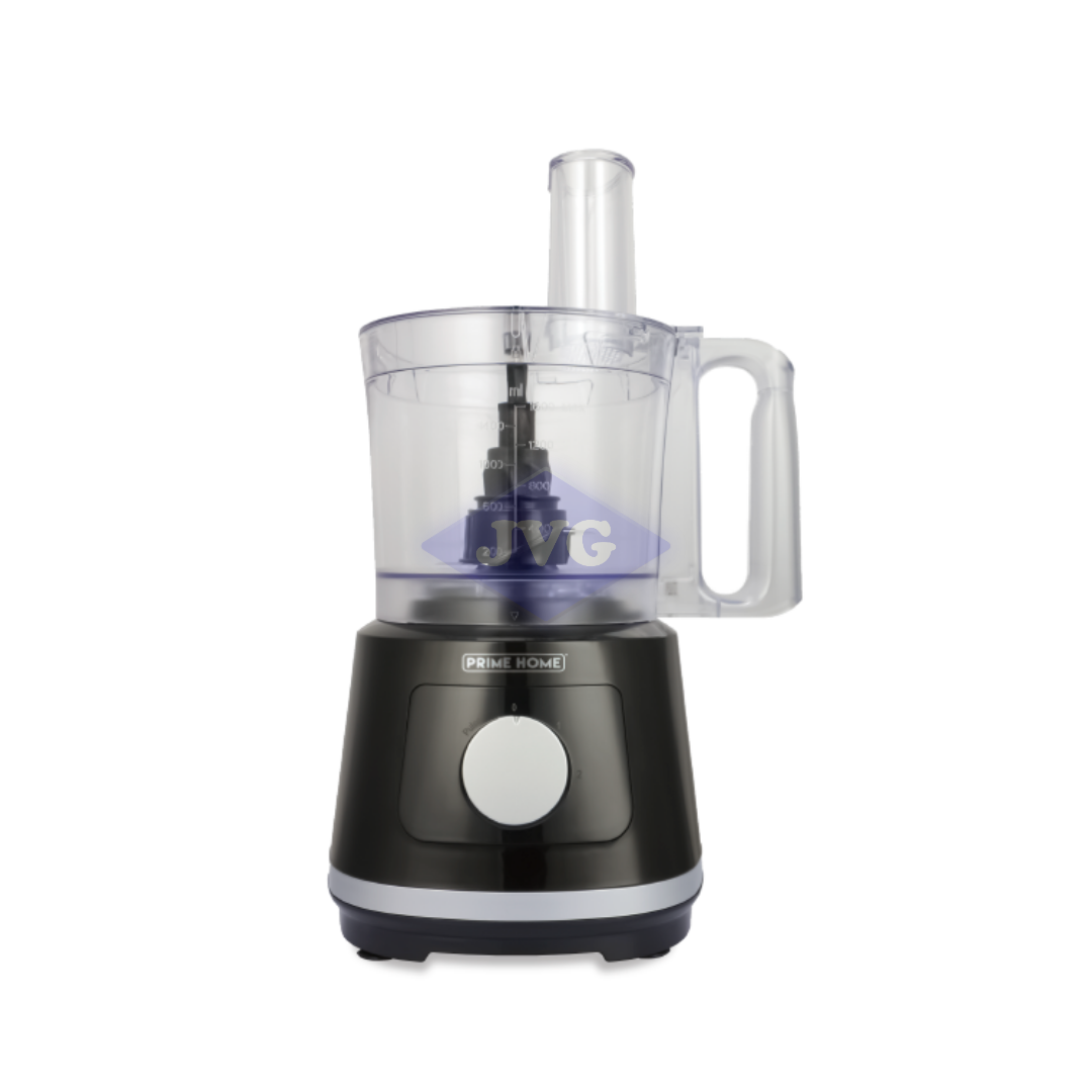 PROCESADOR DE ALIMENTOS PRIME HOME 8 TAZAS NEGRO - FP500B