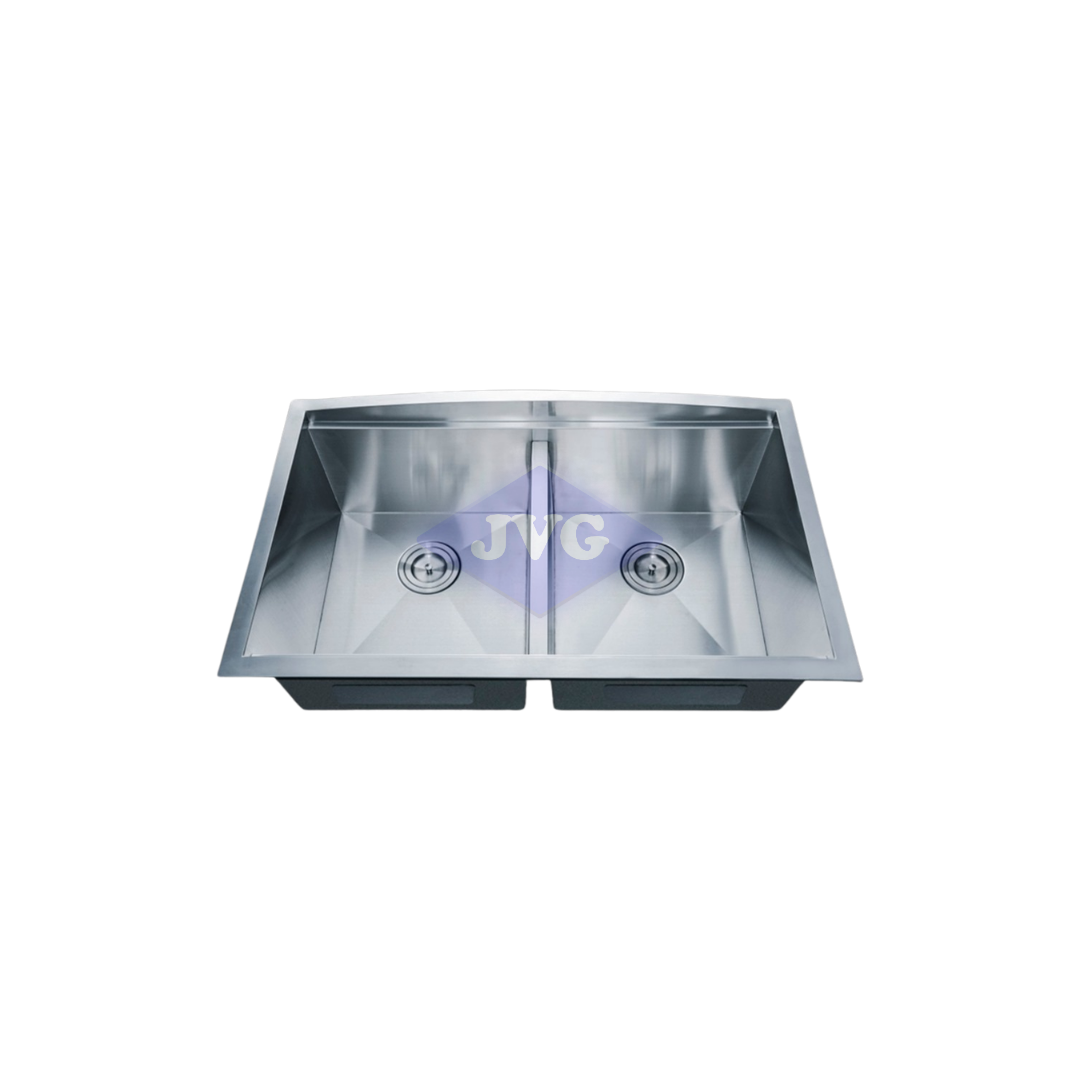 FREGADERO FRINOX 2 TINAS 84X51X25 CM CURVE ACERO INOXIDABLE - FRPS84512CURVE