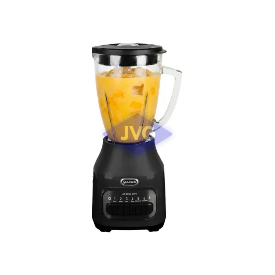 LICUADORA GASCO 6 VELOCIDADES 1.5 LITROS 550W VASO DE VIDRIO NEGRO - G4626NEGRO
