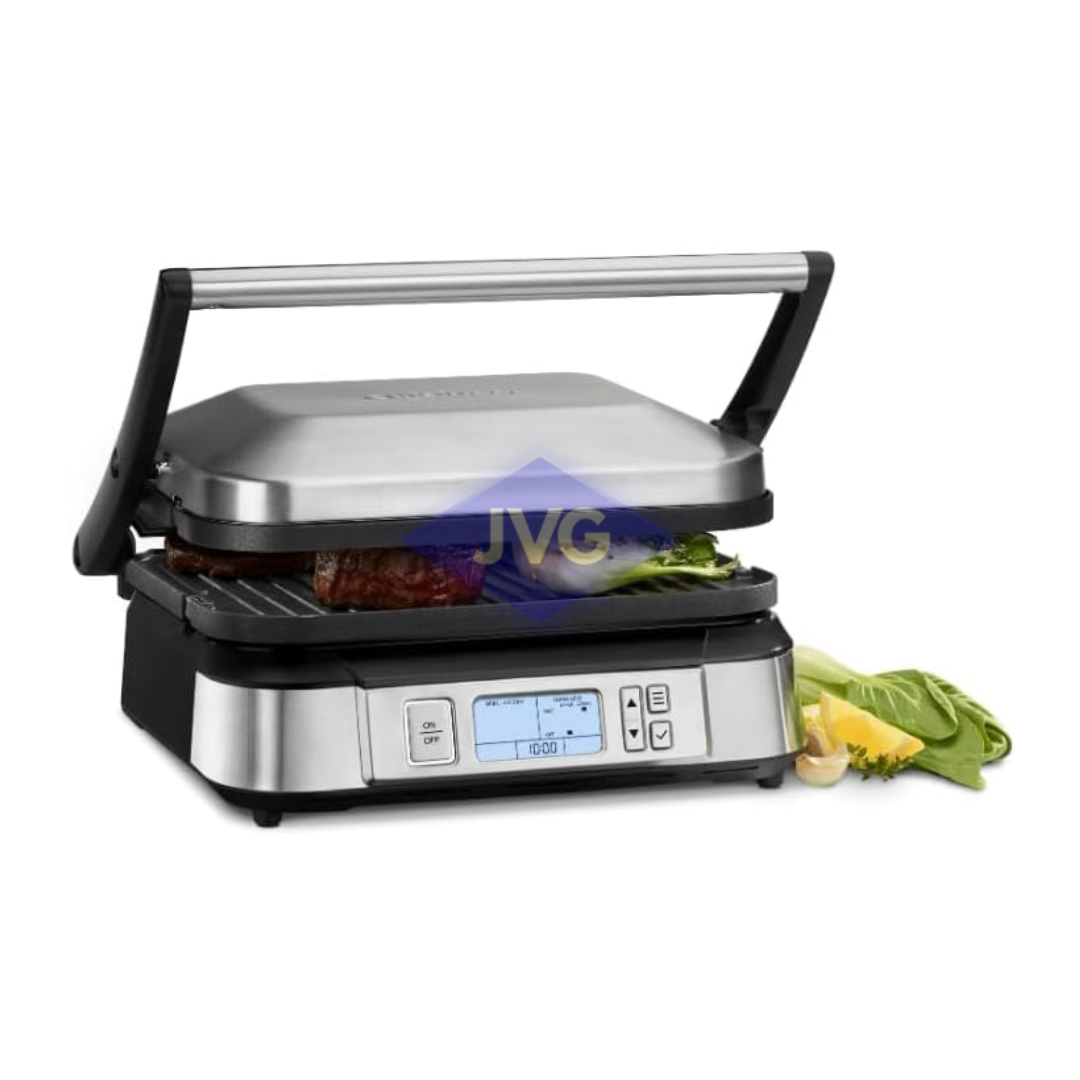 PLANCHA GRILL ELÉCTRICA CUISINART PANINI 1.500W ACERO - GR6SNASC