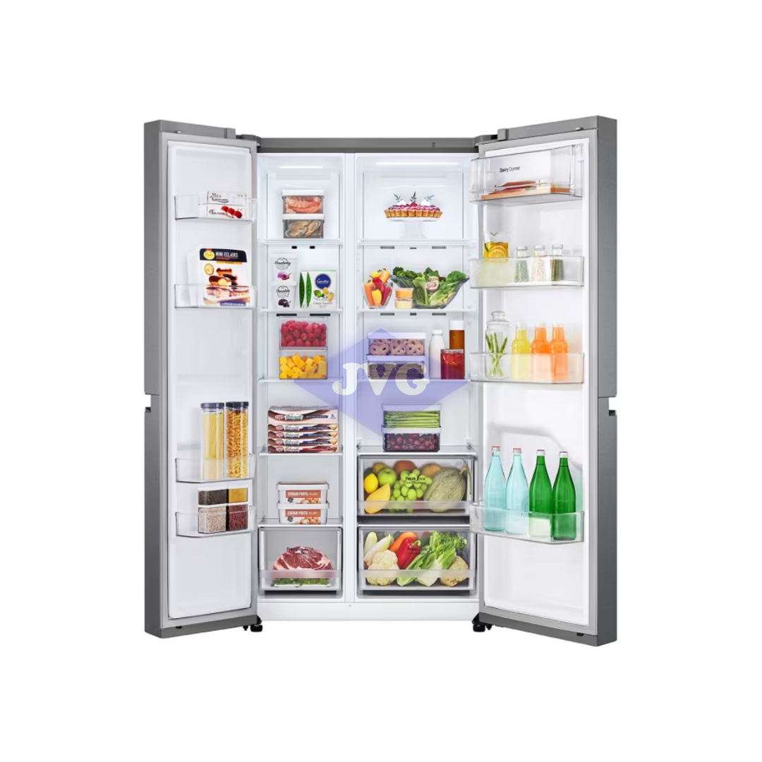 NEVERA SIDE BY SIDE LG SMART INVERTER 27' ACERO - GS65BPGK