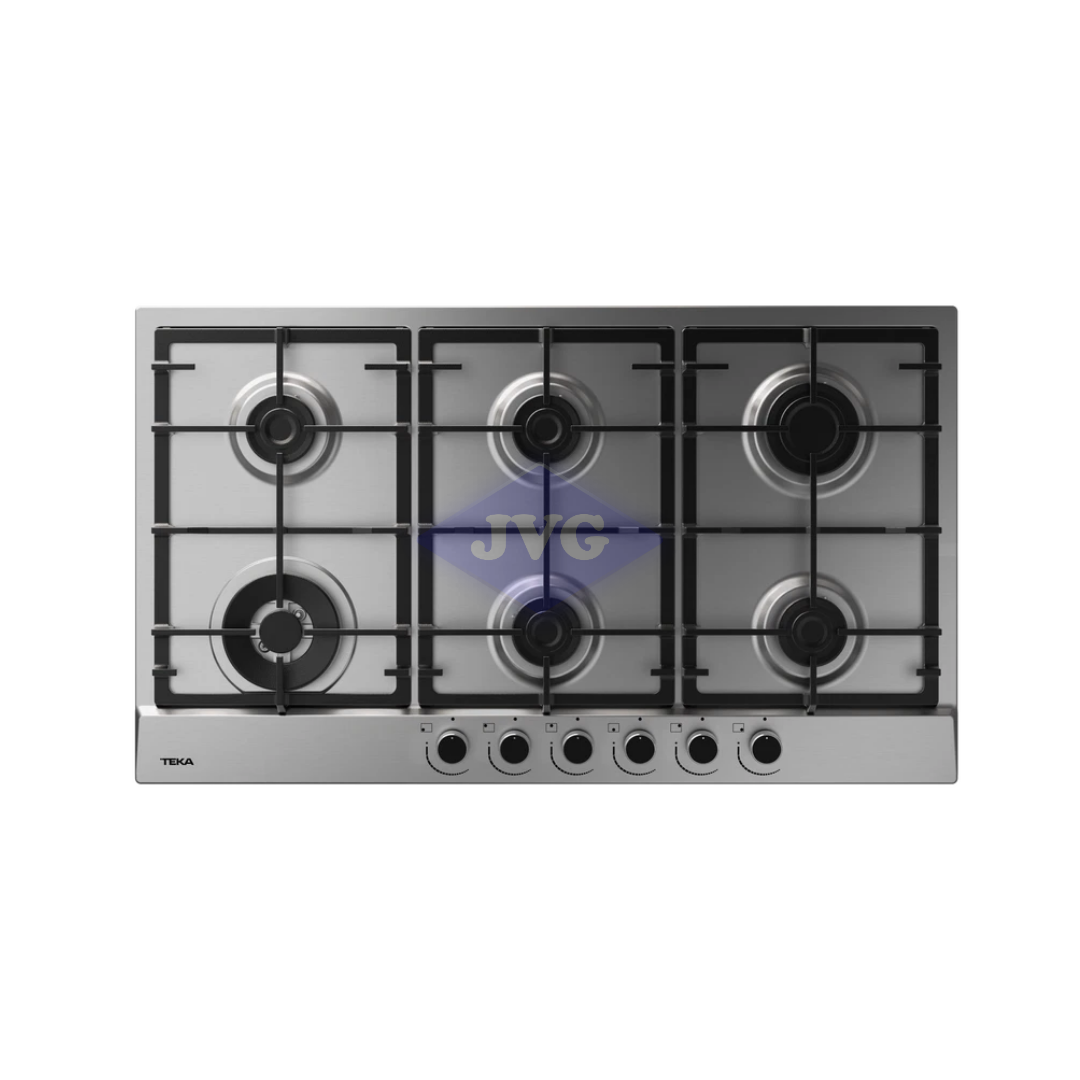 TOPE A GAS TEKA 6 QUEMADORES 86 CM ACERO INOXIDABLE - GSC96320