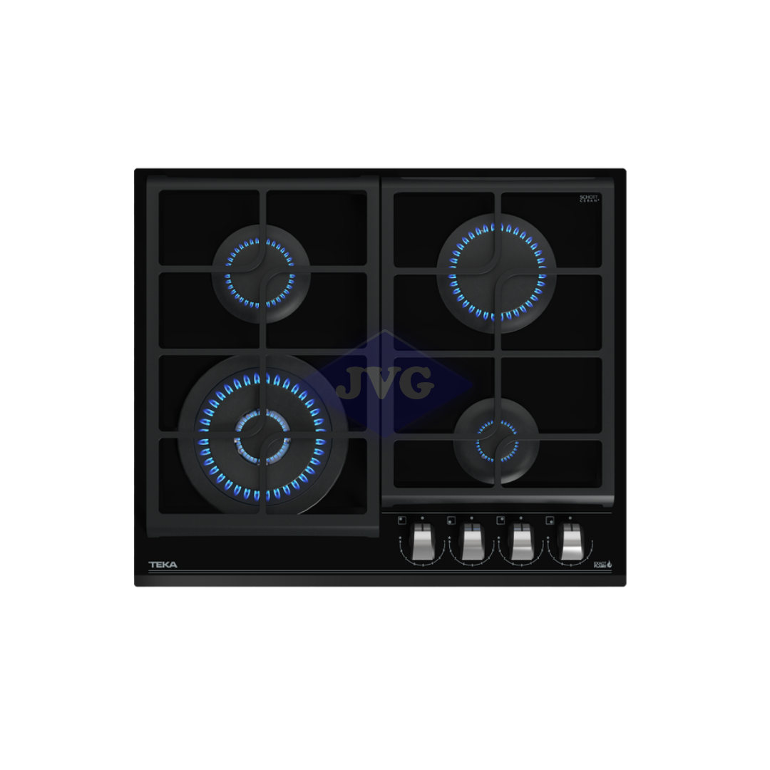 TOPE A GAS TEKA VITRO 4H NEGRO 60CM - GZC64320XBB