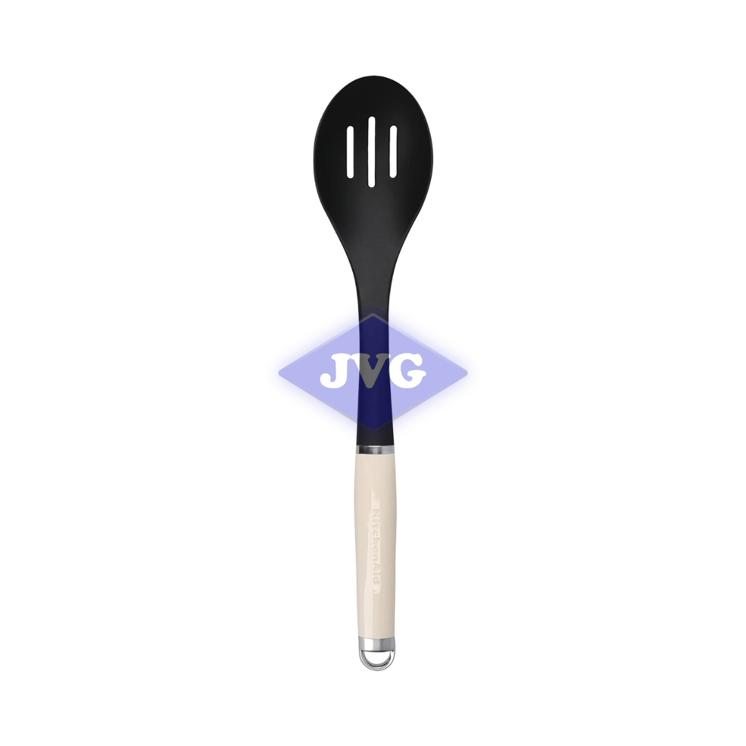 CUCHARON RANURADO KITCHENAID ANTIADHERENTE/NYLON CREMA - KAG004OHACE