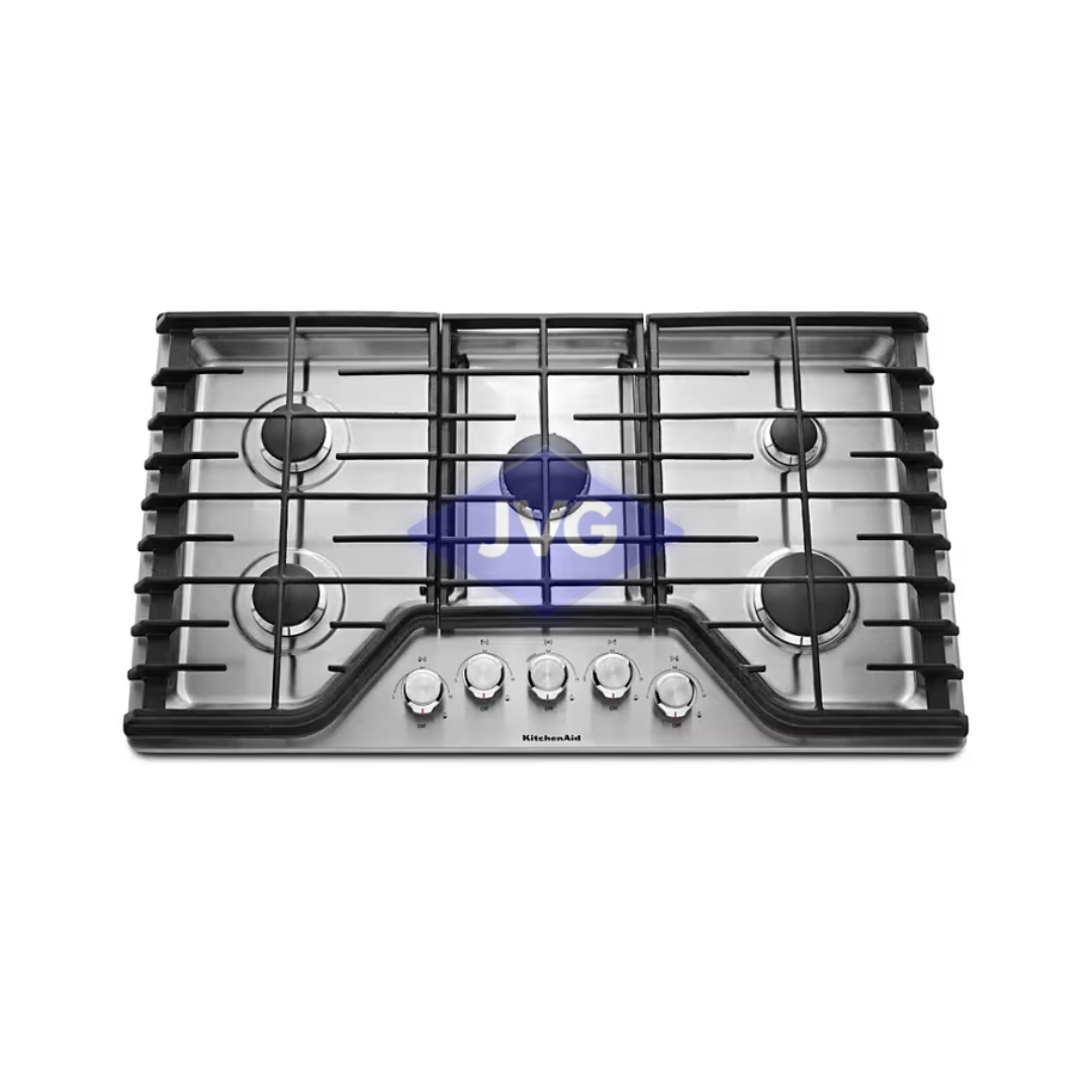 TOPE A GAS KITCHENAID 5 QUEMADORES 90 CM ACERO - KCGS356ESS