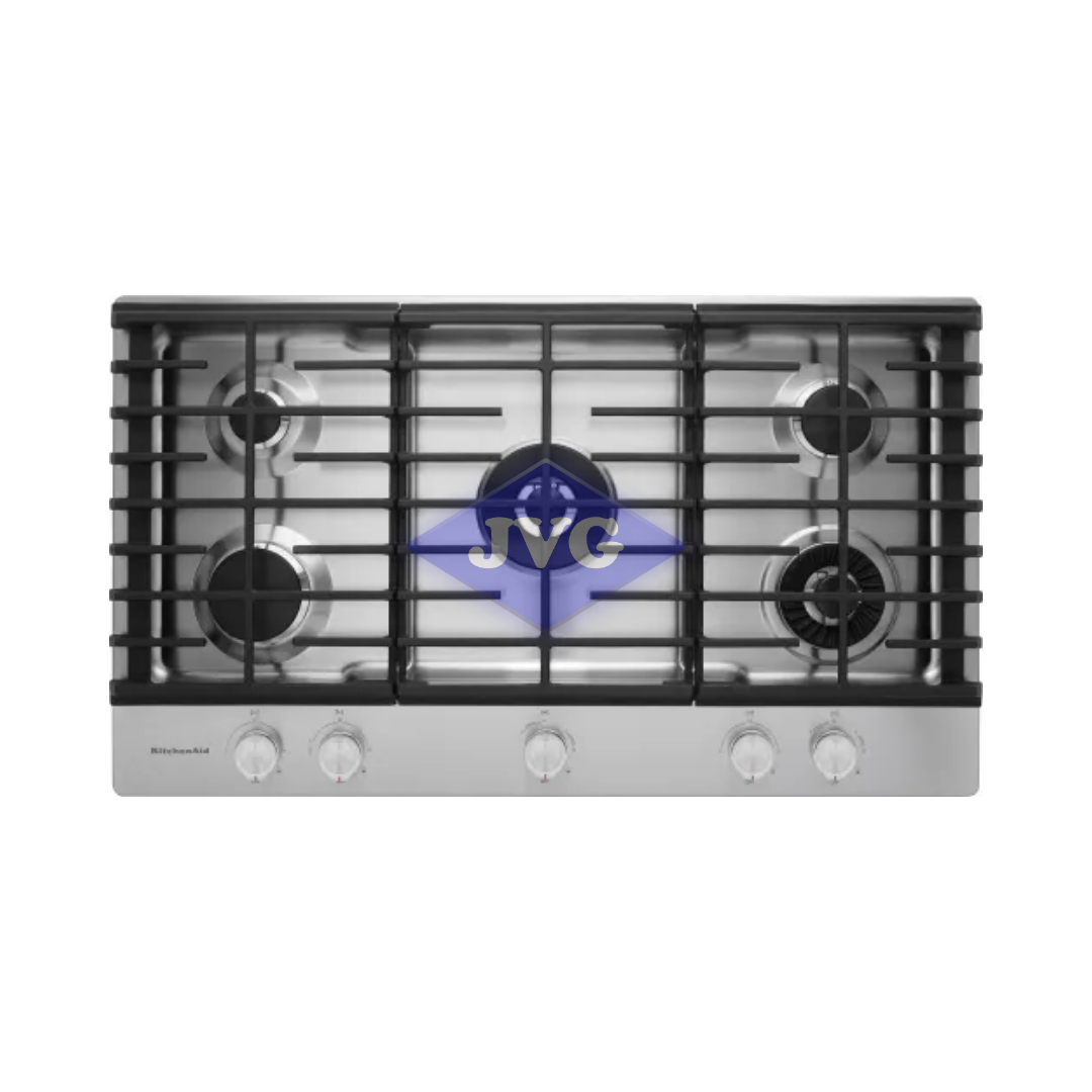 TOPE A GAS K/A 5 QUEMADORES ACERO 36'' - KCGS556ESS