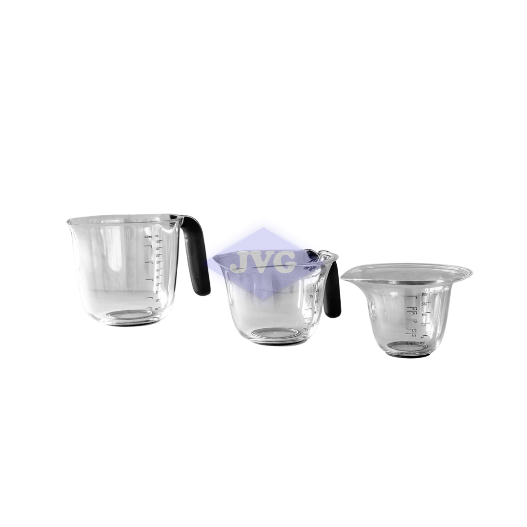 JUEGO DE 3 JARRAS MEDIDORAS KITCHENAID (250, 500 y 1000 ML) NEGRO - KQG298OSOBE