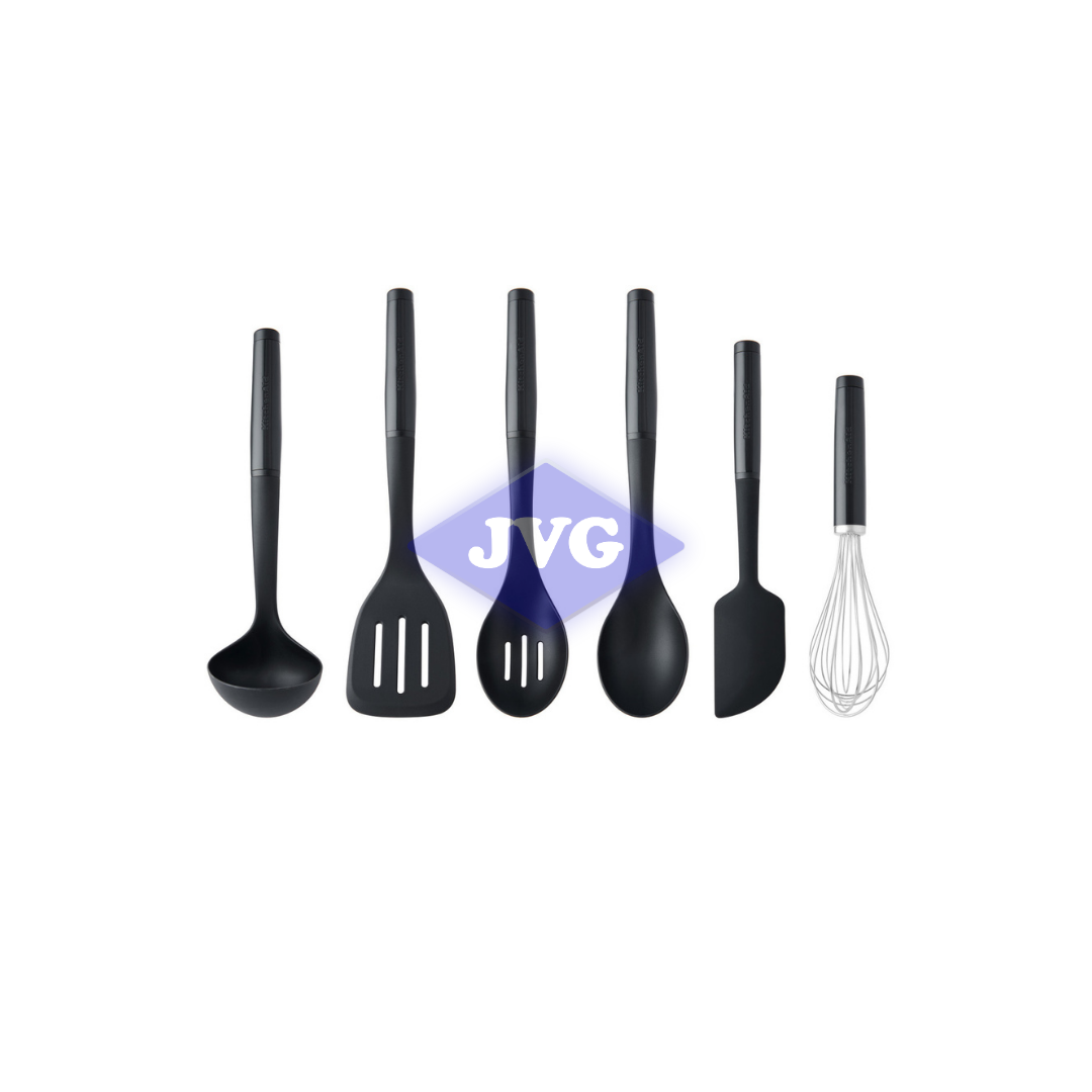 JUEGO DE UTENSILIOS KITCHENAID 6 PIEZAS NYLON NEGRO - KQG469BXOBG