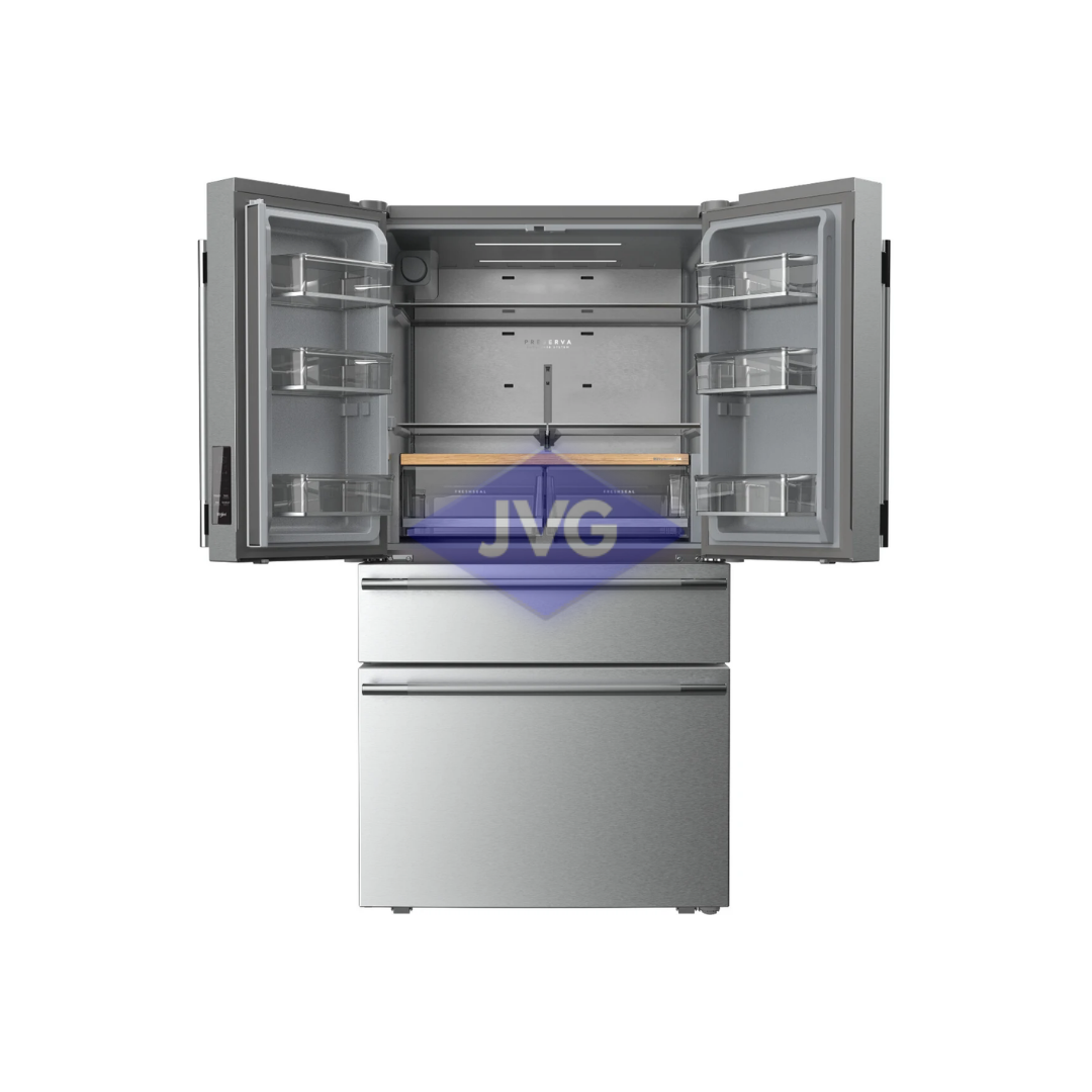 NEVERA FRENCH DOOR KITCHENAID 30 CU.FT. CON DISPENSADOR Y FABRICADOR DE HIELO INT ACERO - KRMF336SPS