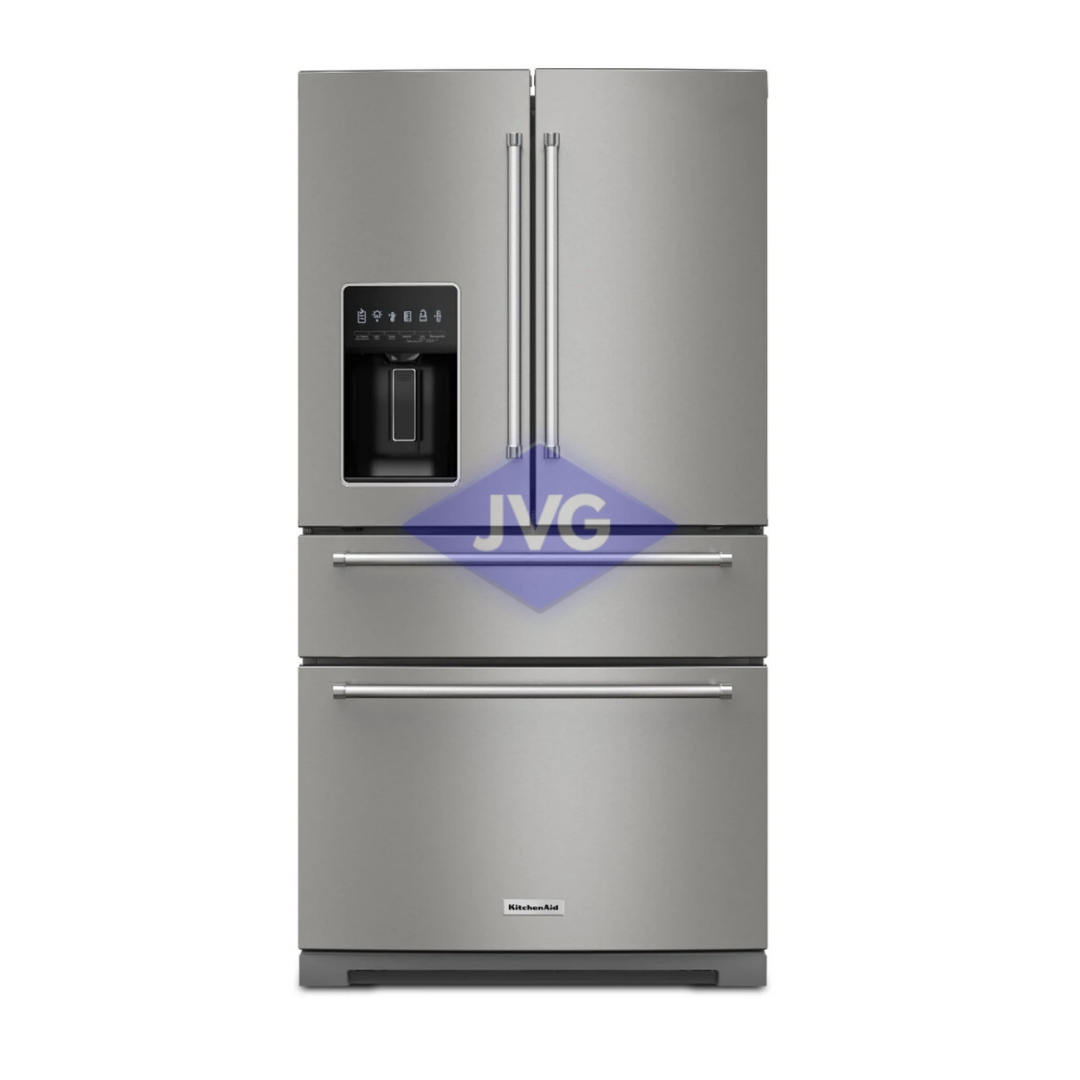 NEVERA SIDE BY SIDE KITCHENAID 28.7 CU.FT. CON DISPENSADOR ACERO - KRSF536RPS