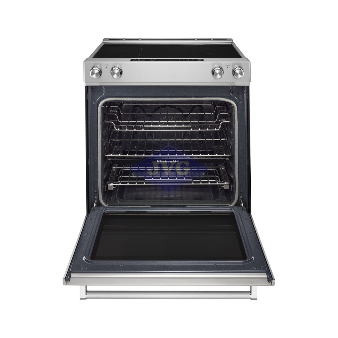 COCINA ELÉCTRICA KITCHENAID 5 QUEMADORES 30" VITROCERÁMICA ACERO INOXIDABLE - KSEB900ESS