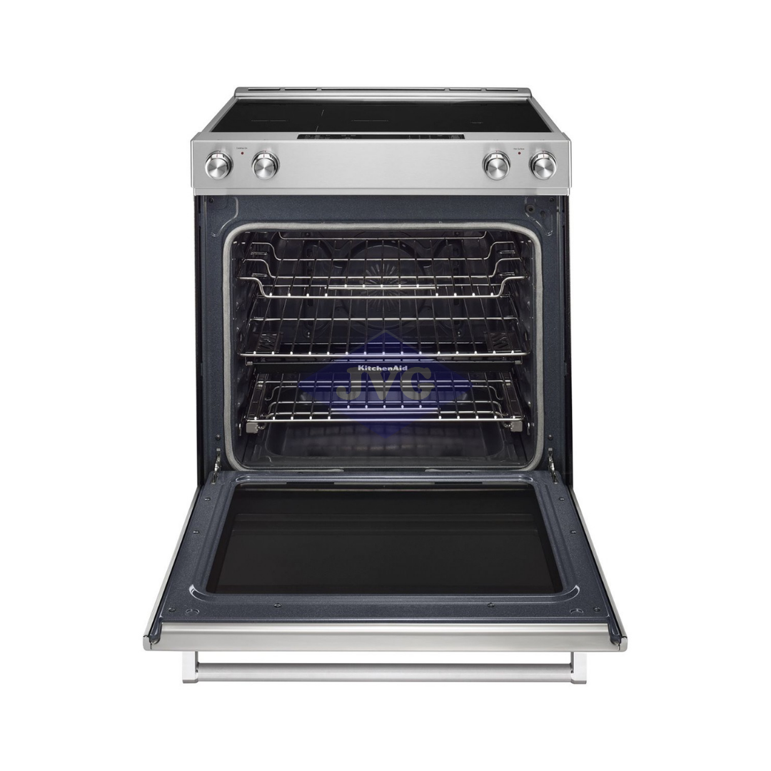 COCINA ELÉCTRICA KITCHENAID 5 QUEMADORES 30" VITROCERÁMICA ACERO INOXIDABLE - KSEB900ESS