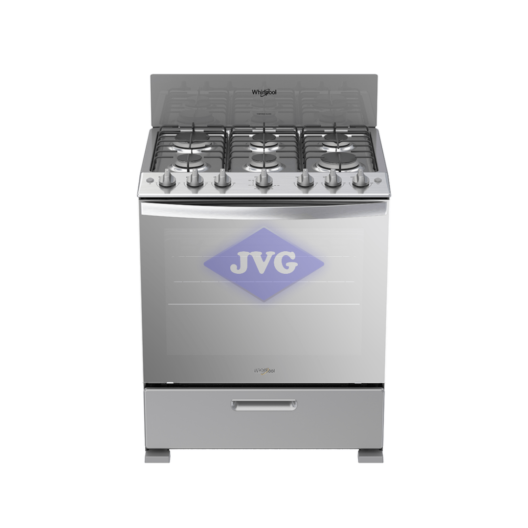 COCINA A GAS WHIRLPOOL 30" ACERO - LWFR3200D