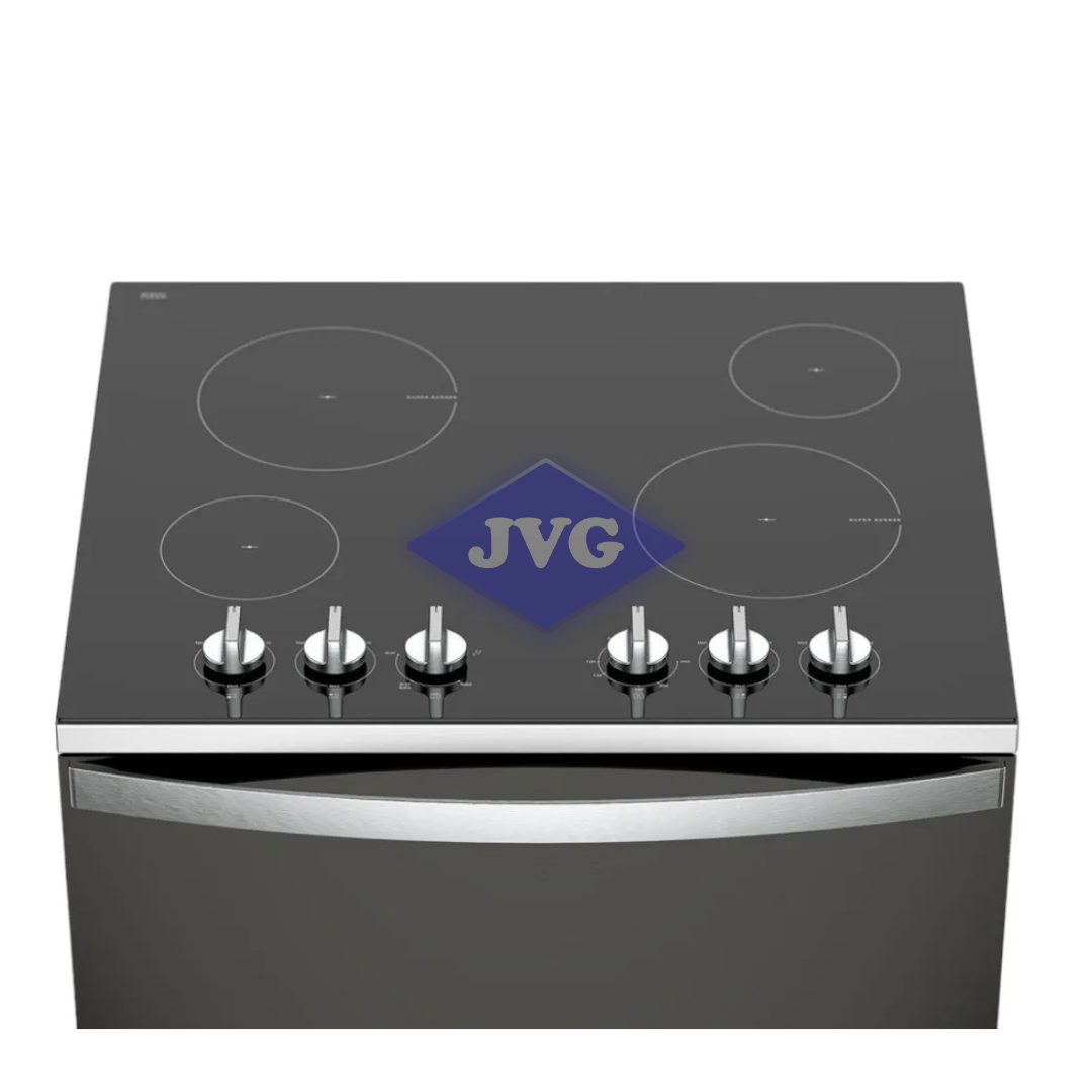 COCINA ELÉCTRICA WHIRLPOOL 30" VITROCERÁMICA NEGRO - LWFRE1330D