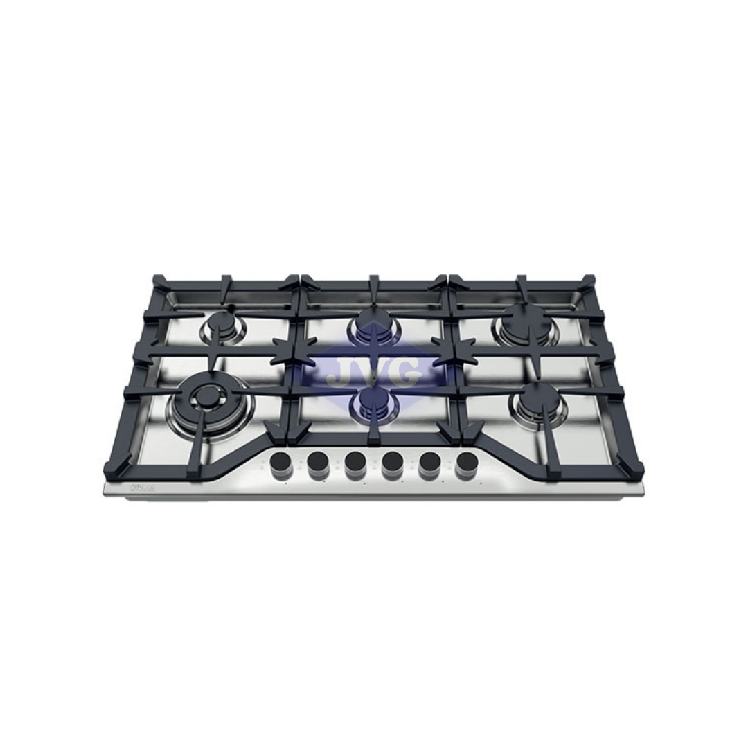 TOPE A GAS DRIJA 6 QUEMADORES ACERO 91CM - MILAN91