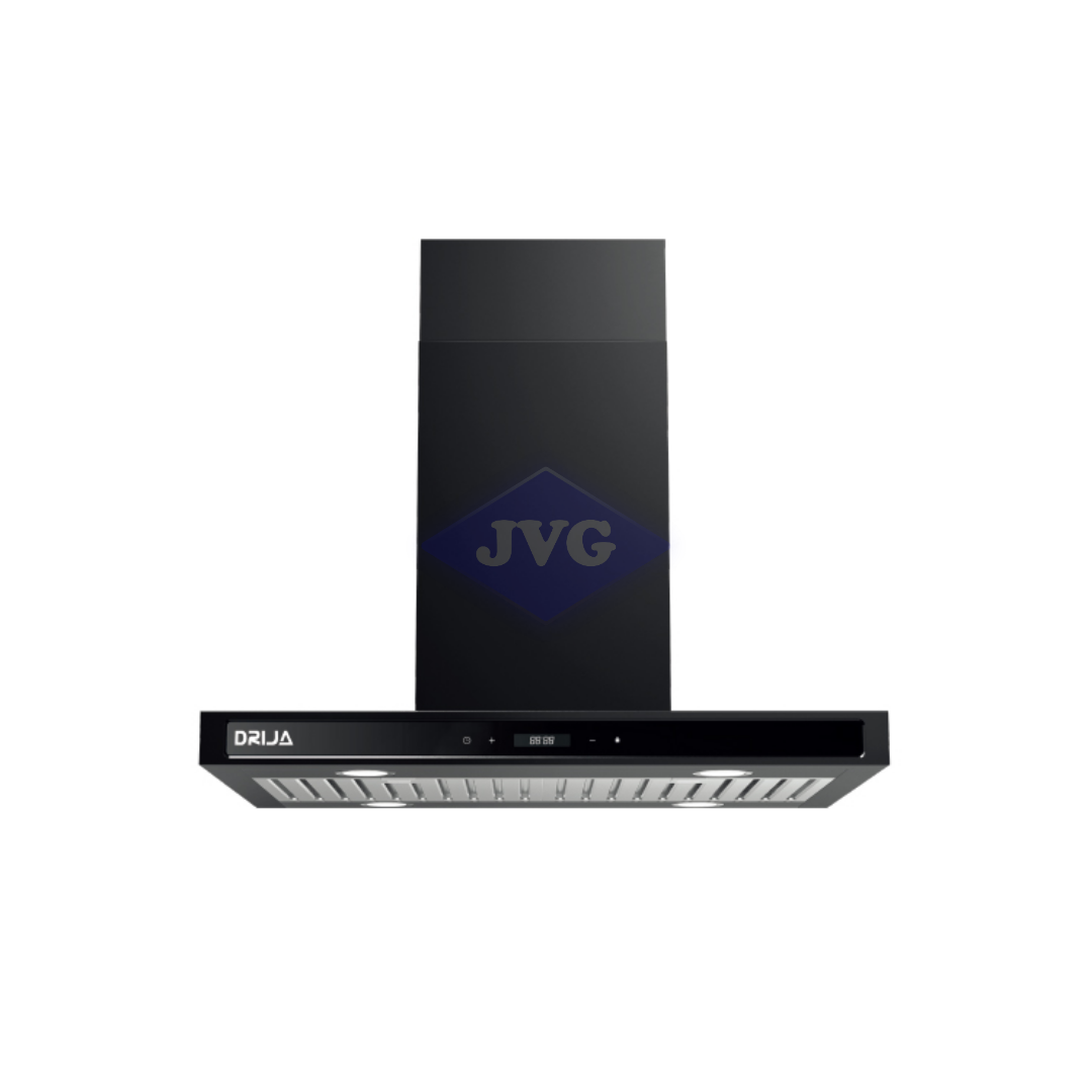 CAMPANA DRIJA QUADRATO ISLA 76CM NEGRO - QUADRATOISLA76BLACK