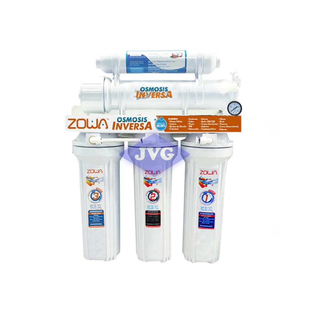 OSMOSIS INVERSA 5 ETAPAS ZOWA S/BOMBA SUP - ROSUPERIOR