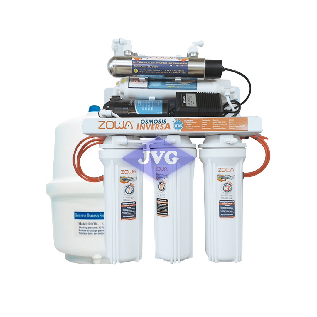OSMOSIS INVER 8 ETAPAS ZOWA C/BOMBA UV ULTRA - ROULTRA