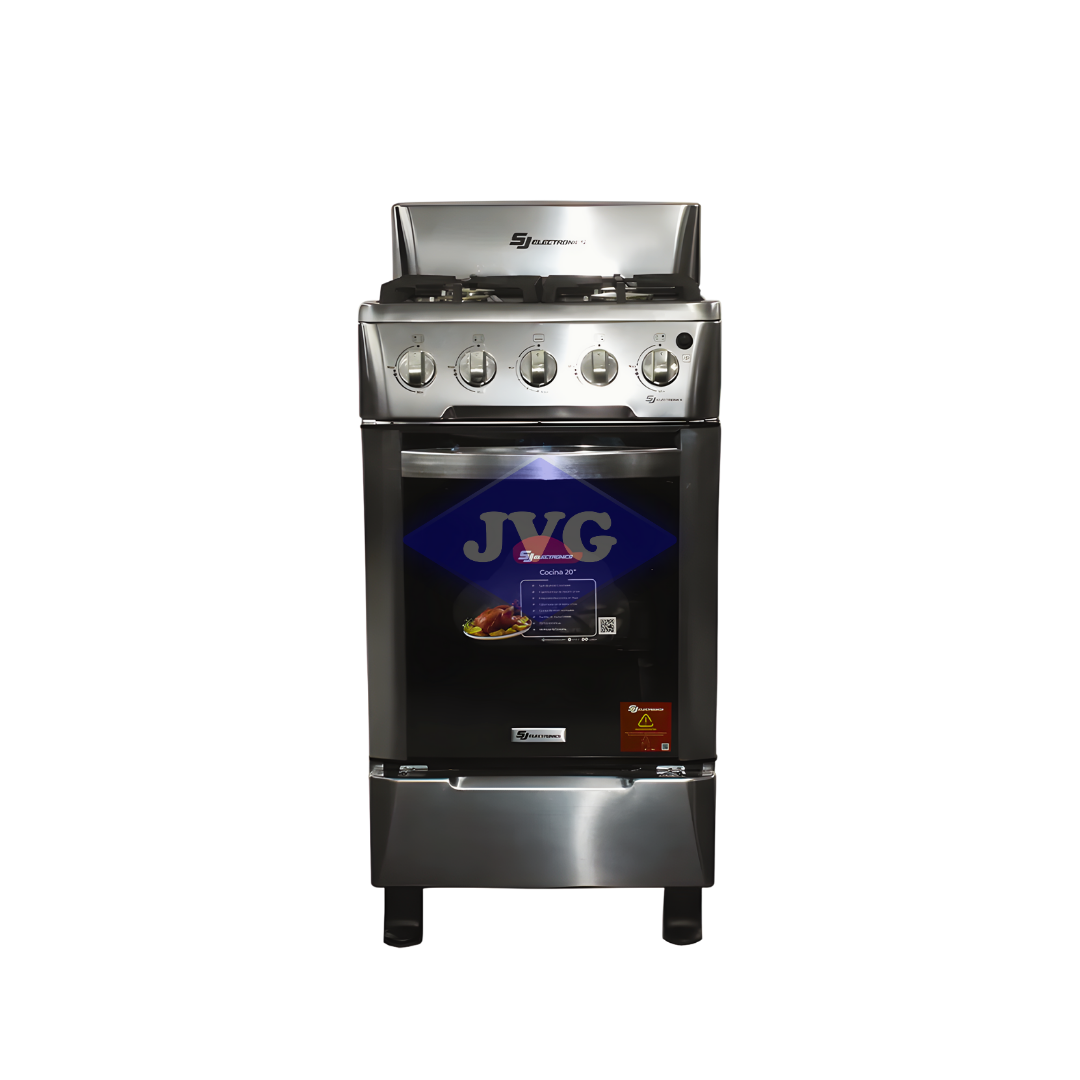 COCINA A GAS SJ ELECTRONICS 20" ACERO - SJ20A