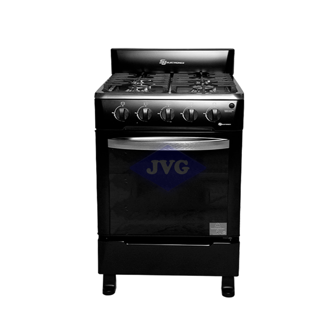 COCINA DE PISO A GAS SJ ELECTRONICS 4 HORNILLAS - SJ24N4H