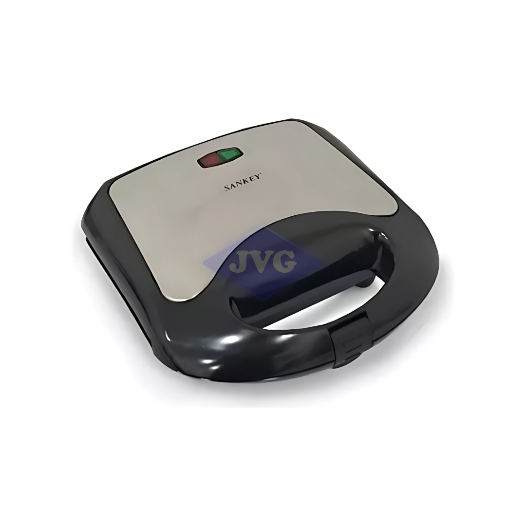 SANDWICHERA SANKEY PARA 2 PANES TRIANGULAR ANTIADHERENTE NEGRO/PLATEADO (SW23BK3) - SW23BK3