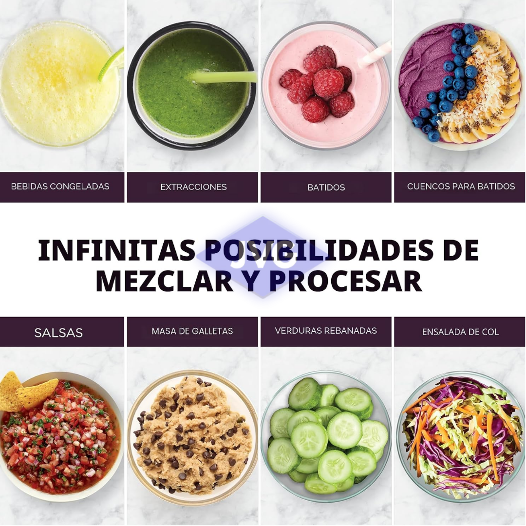 LICUADORA NINJA POWER BLEND 1.8 LTS 1.800W VASO TRITAN CON PROCESADOR NEGRO - TB401LAA