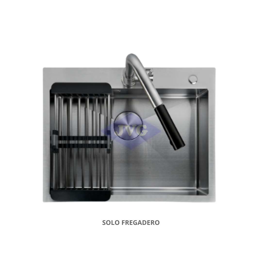 FREGADERO GASCO 1 TINA 61X48X20 ACERO SATINADO - TURANO