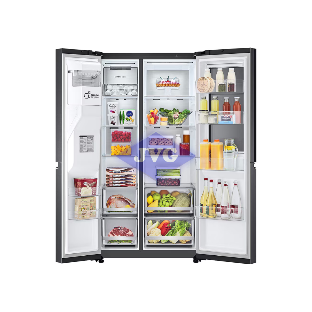 NEVERA SIDE BY SIDE LG 24 CU.FT. CON DISPENSADOR NEGRO - VS25XHWCB