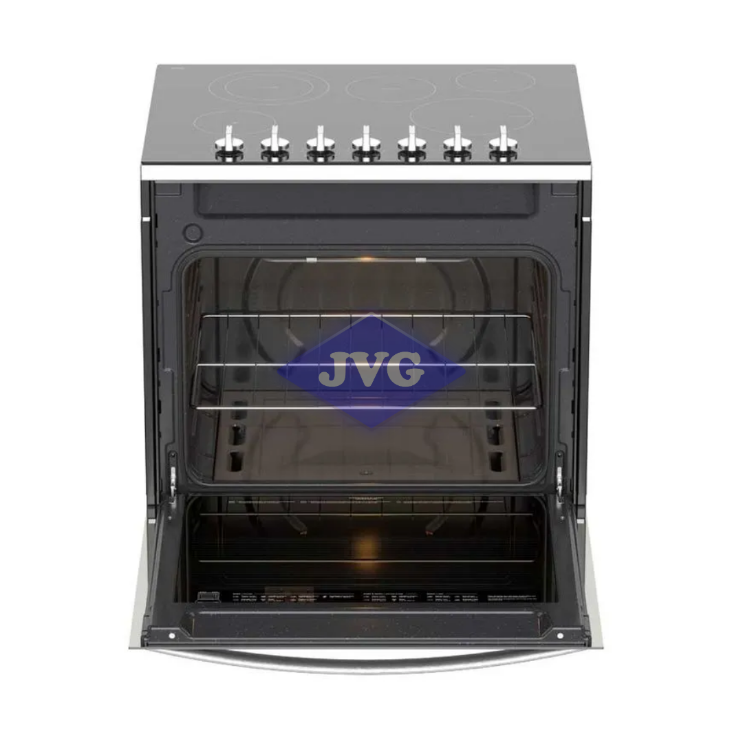 COCINA EMPOTRABLE WHIRLPOOL 30" 7 QUEMADORES VITROCERÁMICA NEGRO - WBRE2420D