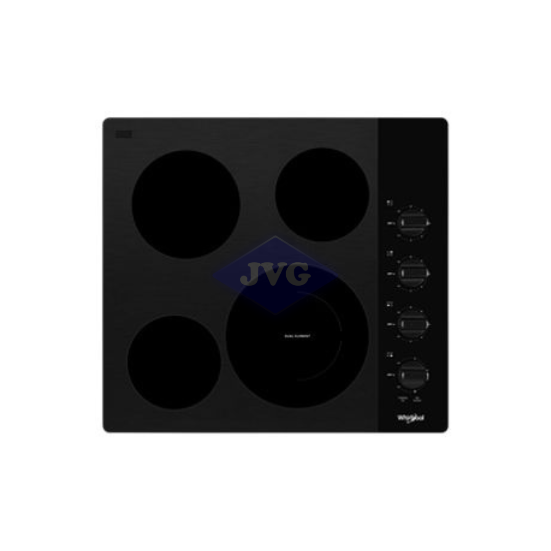 TOPE ELÉCTRICO VITROCERÁMICA WHIRLPOOL 24 PULGADAS NEGRO - WCE55US4HB
