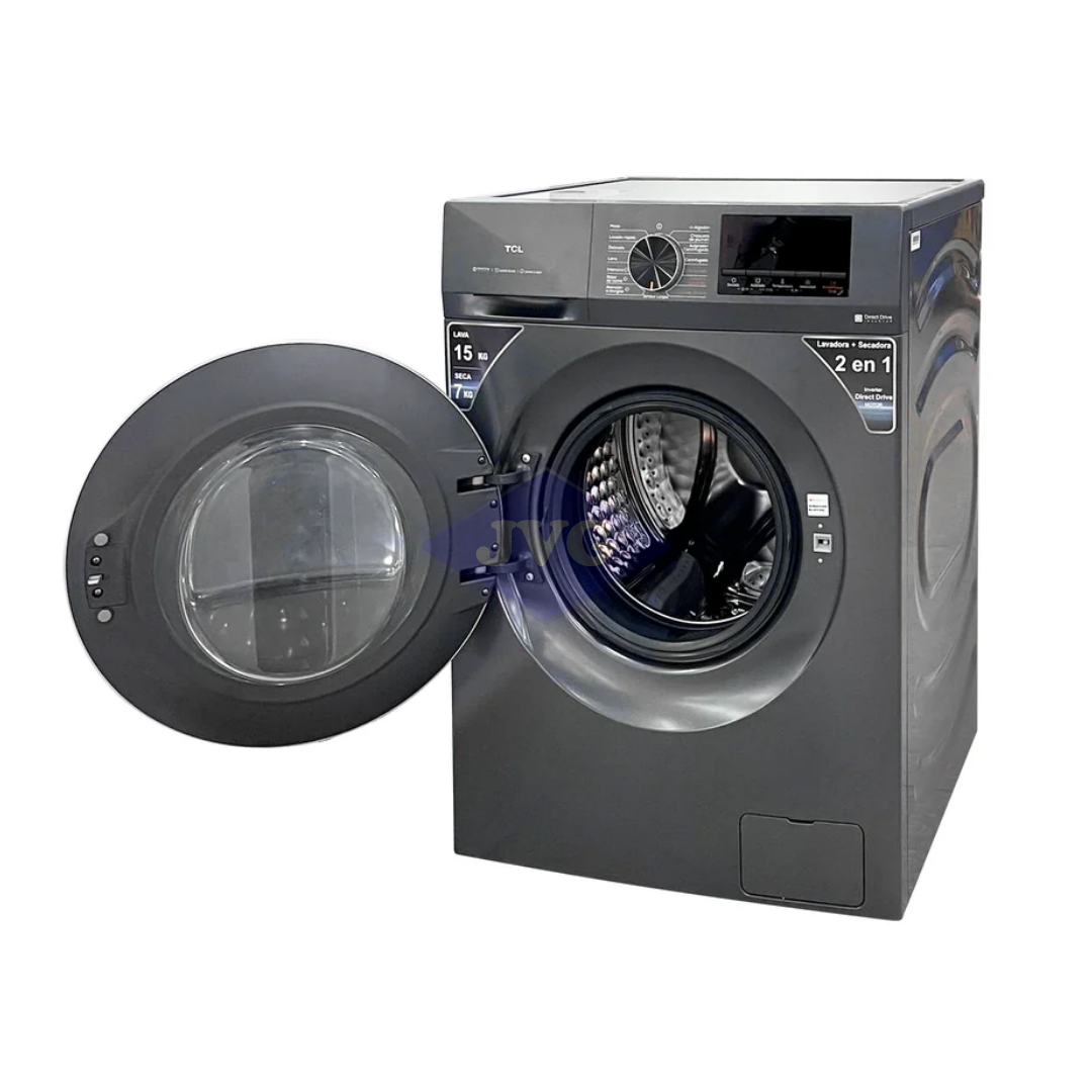 LAVASECADORA TCL 15 KG AUTOMÁTICA BLANCO - WSL015A