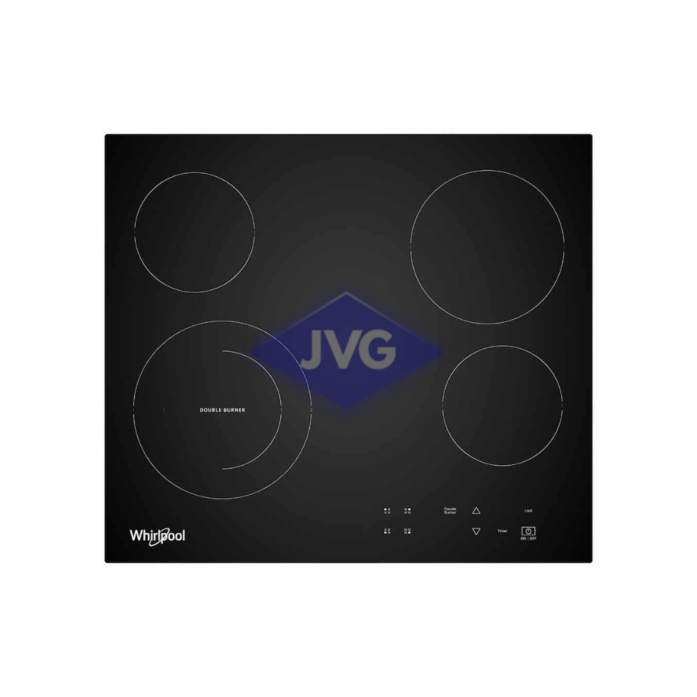 TOPE ELÉCTRICO VITROCERÁMICA WHIRLPOOL 4 HORNILLAS 24 PULGADAS NEGRO - WEC5240B