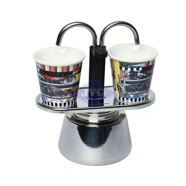 CAFETERA ITALIANA MAGEFESA ALLEGRA – 2 TAZAS - PLATEADO