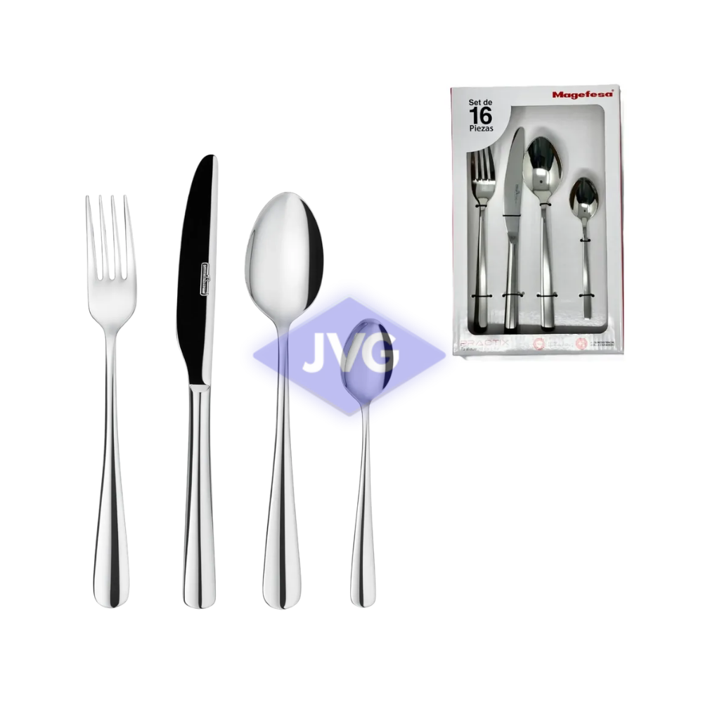 JUEGO DE CUBIERTOS MAGEFESA 16 PIEZAS PRACTIX - 31522