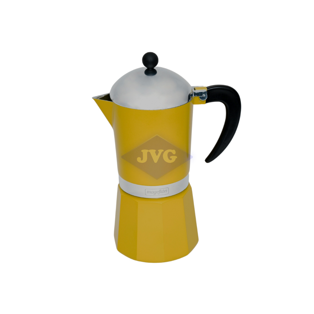 CAFETERA GRECA MAGEFESA 6 TAZAS AMARILLA (47106) - 47106