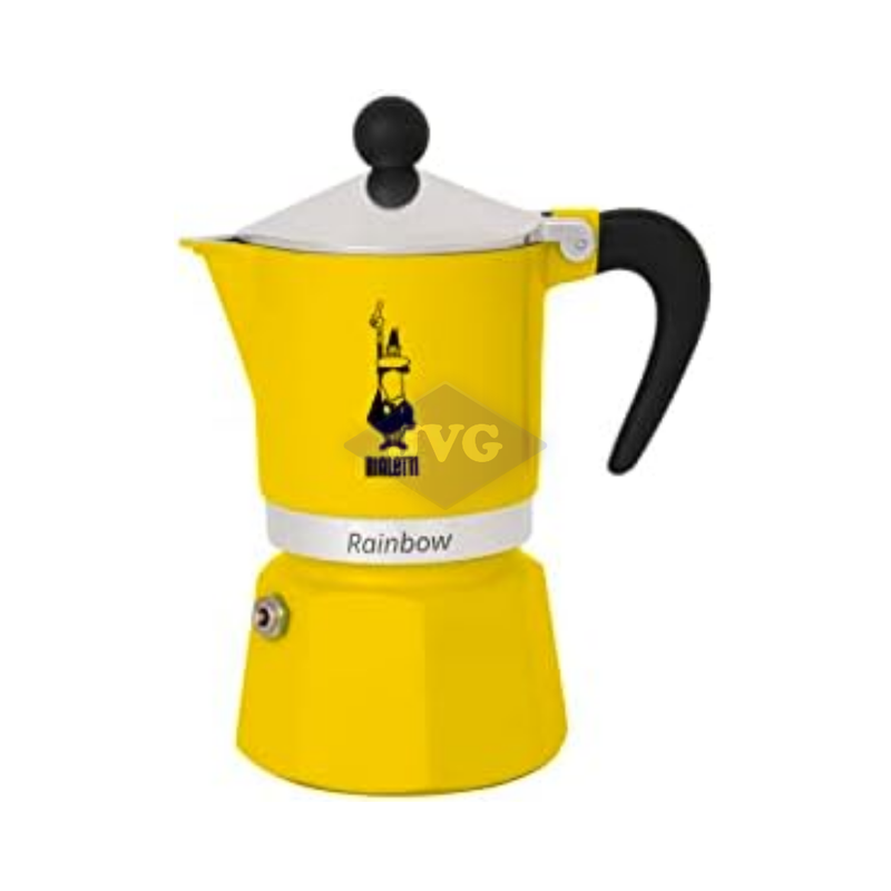 CAFETERA BIALETTI RAINBOW – 3 TAZAS - AMARILLO