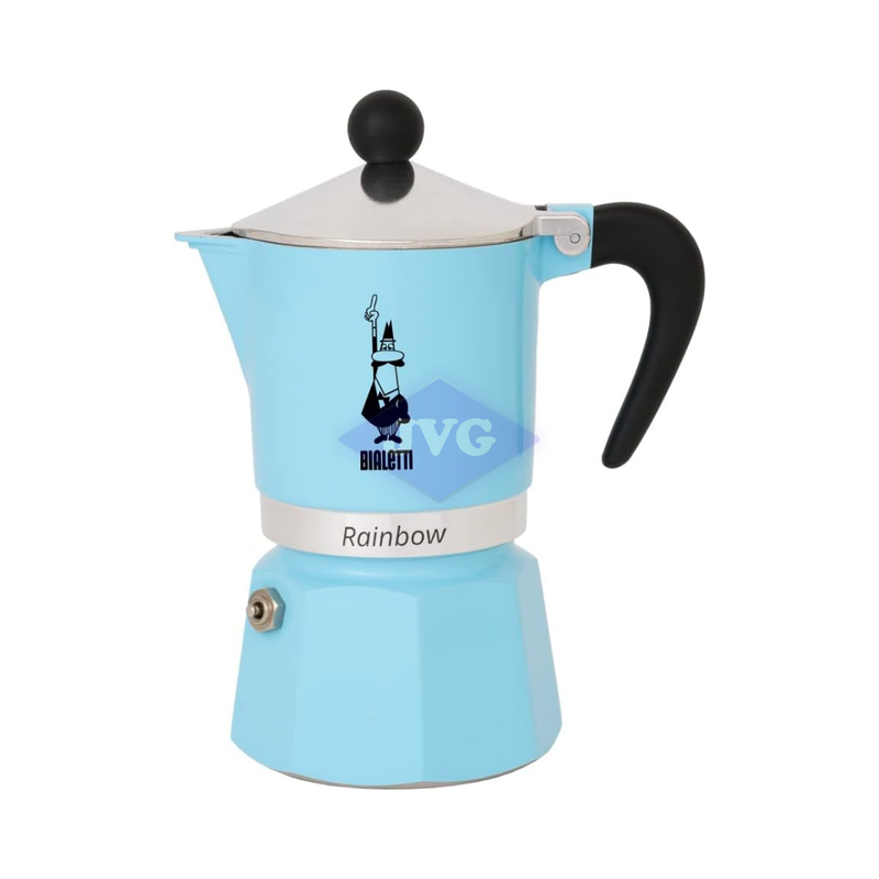 CAFETERA BIALETTI RAINBOW – 6 TAZAS - AZUL