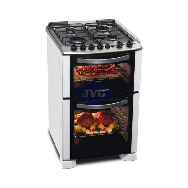 COCINA DOBLE HORNO ELECTROLUX 4 QUEMADORES ACERO 220V 20"