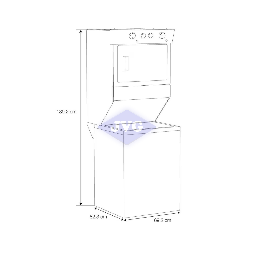 CENTRO DE LAVADO ELÉCTRICO WHIRLPOOL 20 KG BLANCO